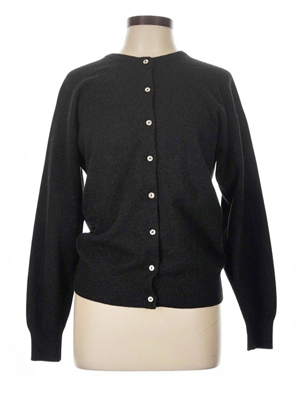 Burberrys Black Cashmere Cardigan